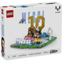 LEGO Lionel Messi 43011 - Set de constructie fotbal, 500 piese