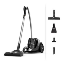 Aspirator Fara Sac Rowenta Silence Force Cyclonic 8 RO7C44E0 900 W Recipient Praf 2.5 L Nivel Zgomot 66 dB Raza De Actiune 9 M Filtrare HEPA 99.98% Perie PowerGlide Silent Perie Parchet Accesoriu Flexibil XL Duza Tapiterie Negru & Maro