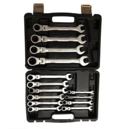Trusa chei combinate cu clichet si cap articulat dimensiuni de la 8 la 24mm 14 piese