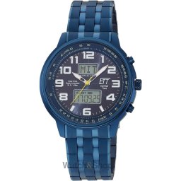 ETT Eco Tech Time ETT Eco Tech Time EGS-11735-32M Mens Watch Solar Drive Radio-controlled 48mm 10ATM EGS-11735-32M