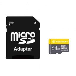 Card memorie Card de memorie microSDHC Techsuit de - THCM11 - Yellow 64 GB