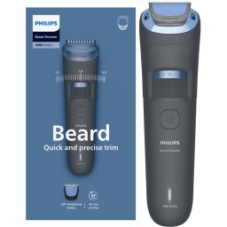 Aparat de tuns barba PHILIPS BT3617/15, Seria 3000, 20 setări lungime, autonomie 60 minute, Black