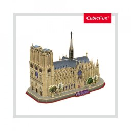 Cubic Fun - Puzzle 3D+Brosura-Notre Dame Paris 128 Piese