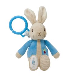 Peter Rabbit Jucarie atasabila din plus cu vibratii, 22 cm