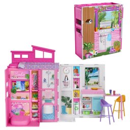 Barbie Casa De Papusi Barbie Cu 4 Zone Pliabila