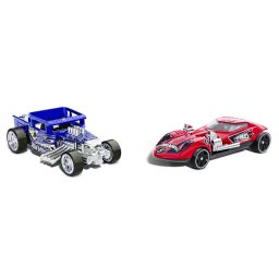 Hot Wheels Set 2 Masinute Metalice Pull Back Bone Shaker Si Twin Mill 1:43