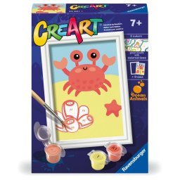 Ravensburger - CreArt pictura pe numere pentru copii crab prietenos