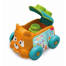 Clementoni - Jucarie educationala Soft Clemmy catel portocaliu cu cuburi moi