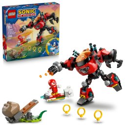 Set LEGO Sonic the Hedgehog - Knuckles vs. Dr. Eggman si robotul Egg Crusher (77005)