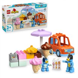 Set LEGO DUPLO - Vizita cu Blue la furgoneta de inghetata (10458)