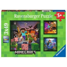 Puzzle Minecraft, 3X49 Piese