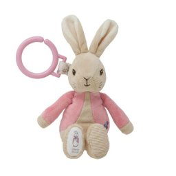 Flopsy Rabbit Jucarie atasabila din plus cu vibratii, 22 cm