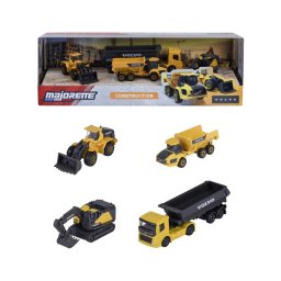 Majorette Set 4 Utilaje Metalice Volvo Construction 7.5Cm