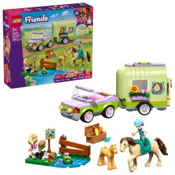 Set LEGO Friends - Remorcă pentru cal și mânz (42695)