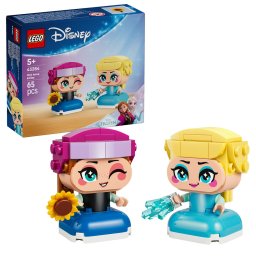 Set LEGO Disney - Miniprințesele Anna și Elsa (43284)