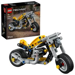 Set LEGO Technic - Motocicletă galbenă (42225)