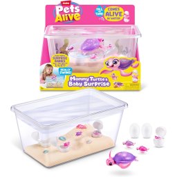 Pets Alive - Set de joaca interactiv, Mama Testoasa si puii sai