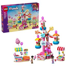 Set LEGO Friends - Roată Ferris cu bomboane și brioșe (42700)