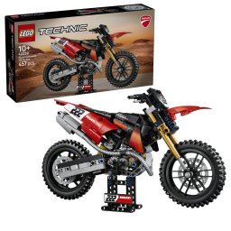 Set LEGO Technic - Motocicleta Ducati Desmo450 MX, versiunea de uzină (42238)