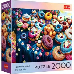 Puzzle Trefl 2000 Colectia Sua Gogosi Colorate Cu Poster Inclus