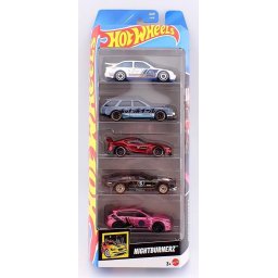 Set 5 Masini Hot Wheels Nightburnerz