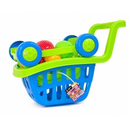 Carucior Cumparaturi Cu Fructe Albastru Verde