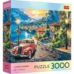 Puzzle Trefl 3000 Colectia Sua Oras Italian Pe Malul Lacului Poster Inclus