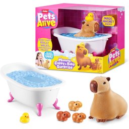 Pets Alive - Jucarie de plus interactiva, Mama Capybara si puii sai