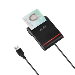 CITITOR DE CARDURI LOGILINK, pentru smart ID, USB 2.0, 0.9m, negru, "CR0047"