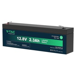 Acumulator LiFePO4 V-TAC, 12.8V, 2.3Ah, 29.44Wh, peste 2000 cicluri, IP55, VT-12.8V 2.3AH-L, SKU 11941
