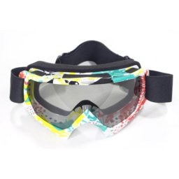 Ochelari cross enduro atv WB P-05,rama multicolor,sticla transparenta