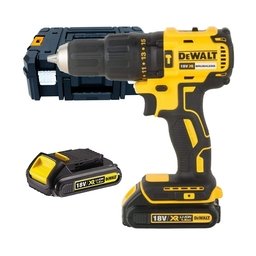 DeWalt - DCD778S2T - Masina de gaurit si insurubat cu percutie cu 2 acumulatori, Li-Ion, 18 V, 1.5 Ah, 65 Nm, motor fara perii, led iluminare, valiza speciala