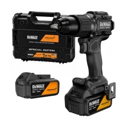 DeWalt - x McLaren F1 Team DCD86MM2T - Masina de gaurit si insurubat cu percutie cu 2 acumulatori si incarcator, Li-Ion, 18 V, 4 Ah, 90 Nm, motor fara perii, led iluminare, valiza speciala