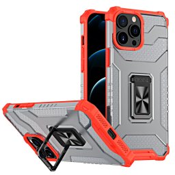 Husa Crystal Ring Case Kickstand Tough Rugged Cover for iPhone 12 Pro Max red