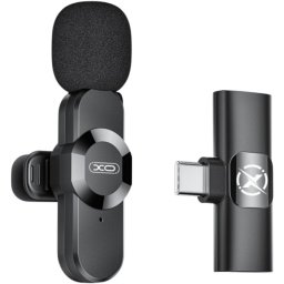 Lavaliera XO Design MC13, USB-C / Lightning, Neagra