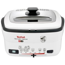 Friteuza 9in1 Tefal Versalio Deluxe FR495070, 1600 W, 1 kg, Bol detasabil, Alb-Negru