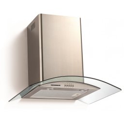 Hota decorativa Heinner DCH-650GX, capacitate de absorbtie 643 mᶟ/h, 1 motor 190W, 3 trepte de viteza, sticla-inox