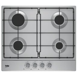 Plita incorporabila Beko HIAG64223SX, Gaz, 4 arzatoare, Inox