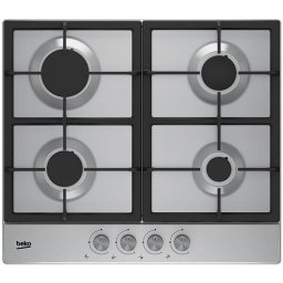 Plita incorporabila Beko HIAG64225SX, Gaz, 4 arzatoare, Inox