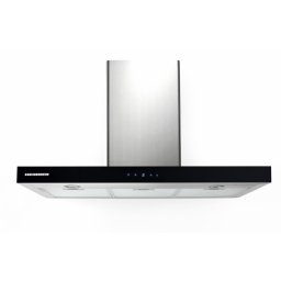 Hota decorativa Heinner DCH-6590TIX, 650m3/h, 3 trepte de viteza, butoane touch cu display LED, Inox