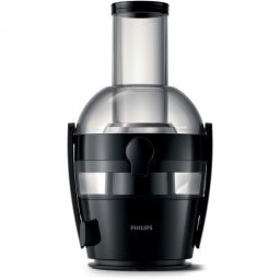 Storcator fructe Philips Viva Collection HR1855/70, putere 700W, capacitate recipient suc 0.8 litri, capacitate recipient pulpa 1.2 litri, 1 treapta de viteza, tub XL, culoare negru