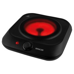 Plita electrica Sencor SCP 1763BK, Ceramica, 1200W, 19cm, Negru