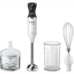 Mixer vertical Bosch ErgoMixx MS6CA4150, 800 W, 12 viteze+Turbo, Minitocator, Tel, Vas gradat, Cutit Quattro Blade, Alb-Antracit
