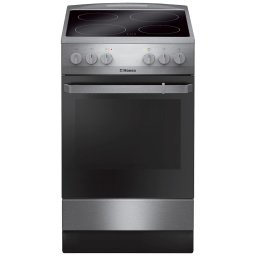 Aragaz Hansa FCCX580009, electric, 4 zone de gatit, cuptor 65 l, Argintiu