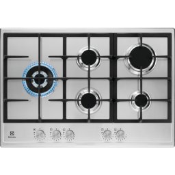 Plita pe gaz Electrolux KGS75662SX, incorporabila, 75 cm, arzator WOK, Inox