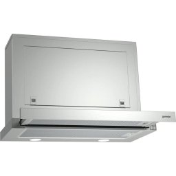 Hota Gorenje, BHP623E8X, Telescopica, Clasa de eficienta energetica B, Latime 60 cm, 610 mA³/h, Control mecanic, LED, Otel inoxidabil