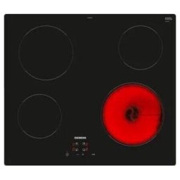 Plita electrica, Siemens, Ceramica, 4 arzatoare, Negru
