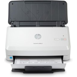 Scanner de documentare HP ScanJet Pro 3000 s4, 600x600 dpi, scanare duplex, USB 3.0, monocrom si color, Gri-Negru