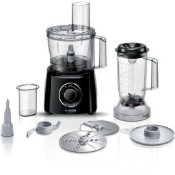 Robot de bucatarie BOSCH MultiTalent 3 MCM3201B, vas 2.3l, blender 1l, 800W, 2 trepte viteza, negru