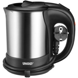 Fierbator de apa electric Unold 18575, de voiaj, 1000W, capacitate 0.5 l, Inox